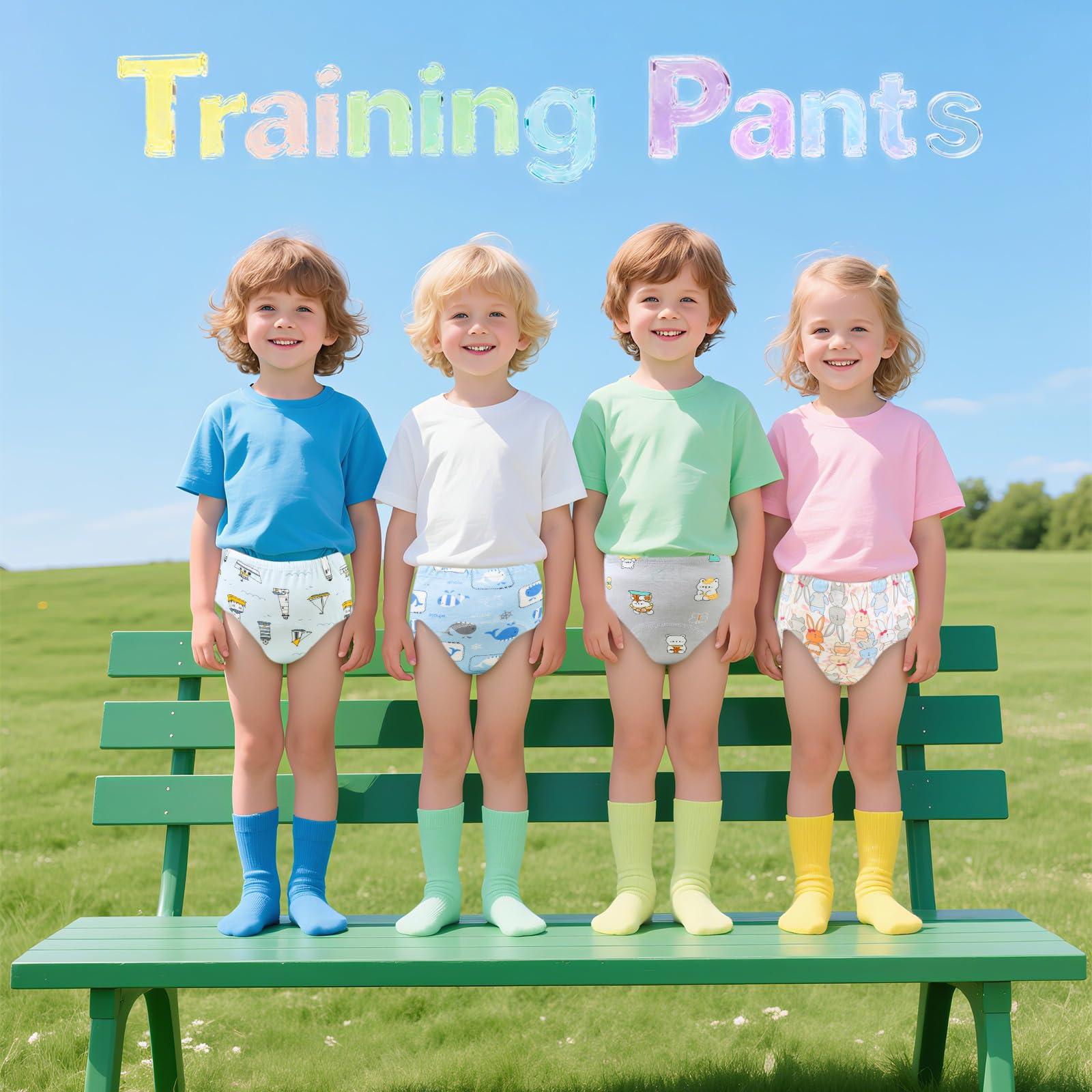 Upairy Training Pants for Boys Girls,Potty Training Underwear Girls and Boys,Up Airy Potty Pants for Toddler,Soft Absorbent & Leak-Proof with Characters, 100% Cotton Washable