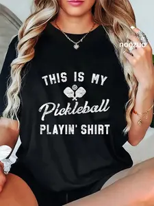 100% Cotton My Pickleball Playin Retro Dink Gift Shirt T-Shirt