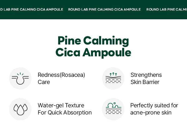 Pine Calming Cica Ampoule - 30ml for Skin Repair and Redness Care