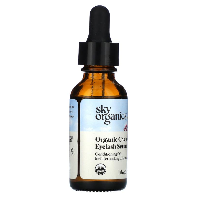 Sky Organics Organic Castor Oil Eyelash Serum, 1 fl oz (30 ml)