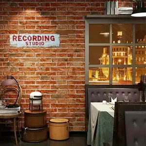 Vintage "RECORDING STUDIO" Aluminium Wall Sign, 40x10cm Rustic Look Home Decor, Studio Accent for Music Rooms, Ideal Gift