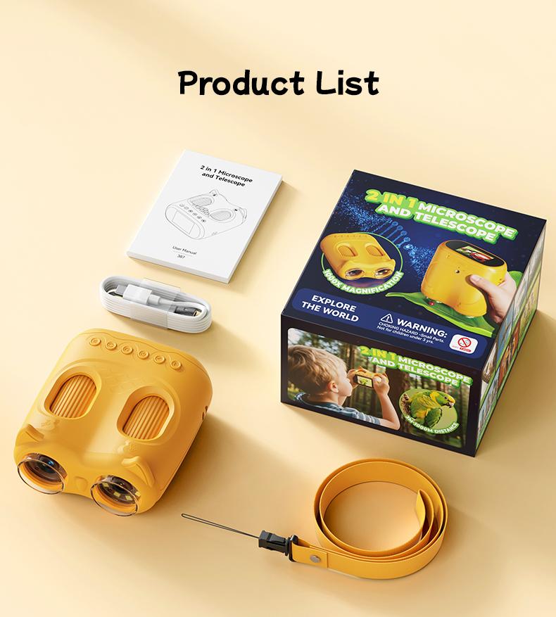 INSKAM Two-In-One Kids Telescope&Microscope 3M-1000M Distance Telescope 1000X Magnification 4K Microscope Manual focus Type-C Powered STEM Device for 3-12 Years Boys Girls INSKAM Two-In-One Kids Telescope&Microscope 3M-1000M Distance Telescope 1000X Magnification 4K Microscope Manual focus Type-C Powered STEM Device for 3-12 Years Boys Girls
