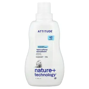 ATTITUDE Nature + Technology®, Fabric Softener, Wildflowers, 40 Loads, 33.8 fl oz (1 L)