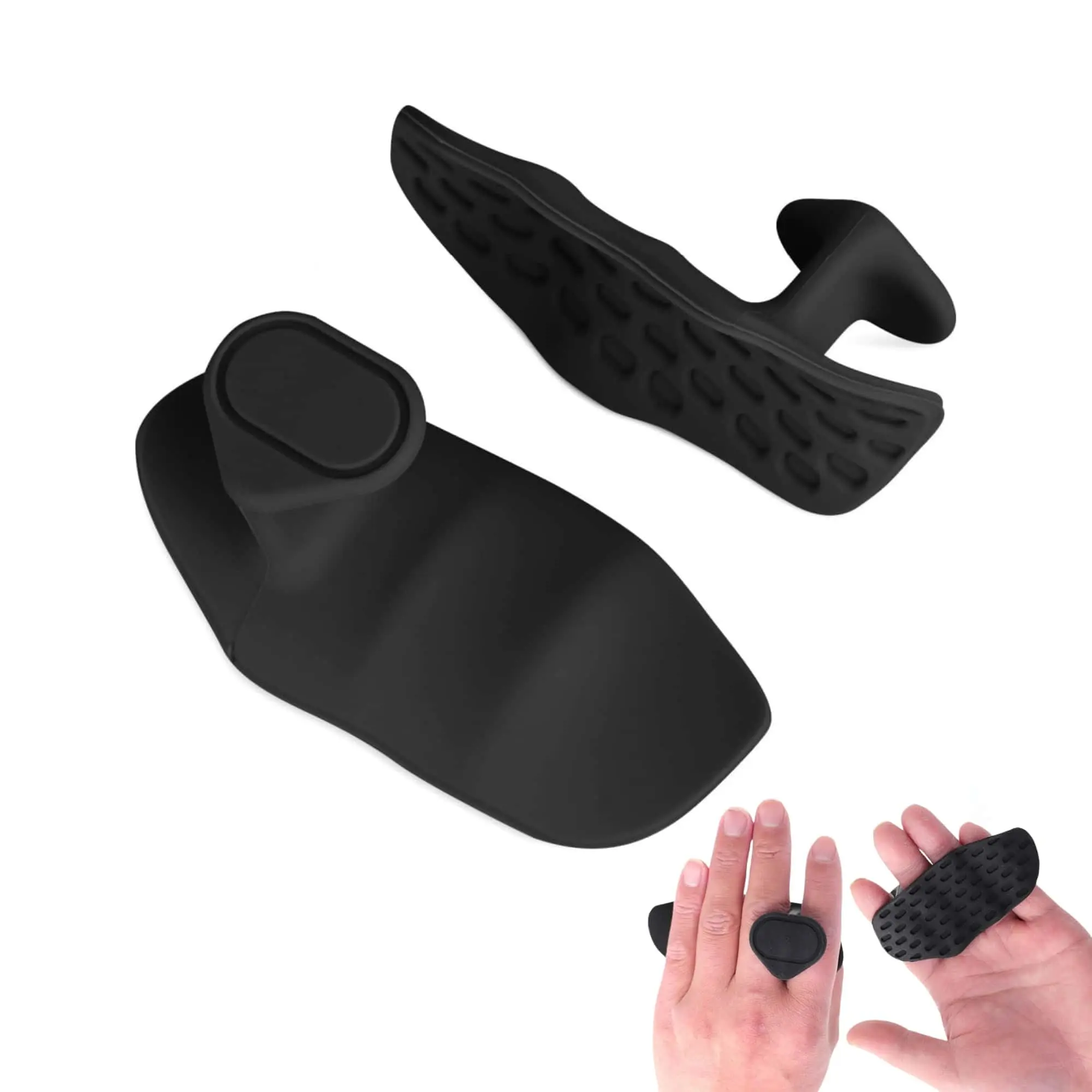 Ergonomic Rubber Hand Grips for Weight Lifting, Anti-Slip Strength Training Accessory for Men and Women, Provides Palm Protection and Reduced Hand Fatigue, Grip Strengthener, Fingerless Gloves, Durability Gripper, Bodybuilding, Enhanced Grip Stability