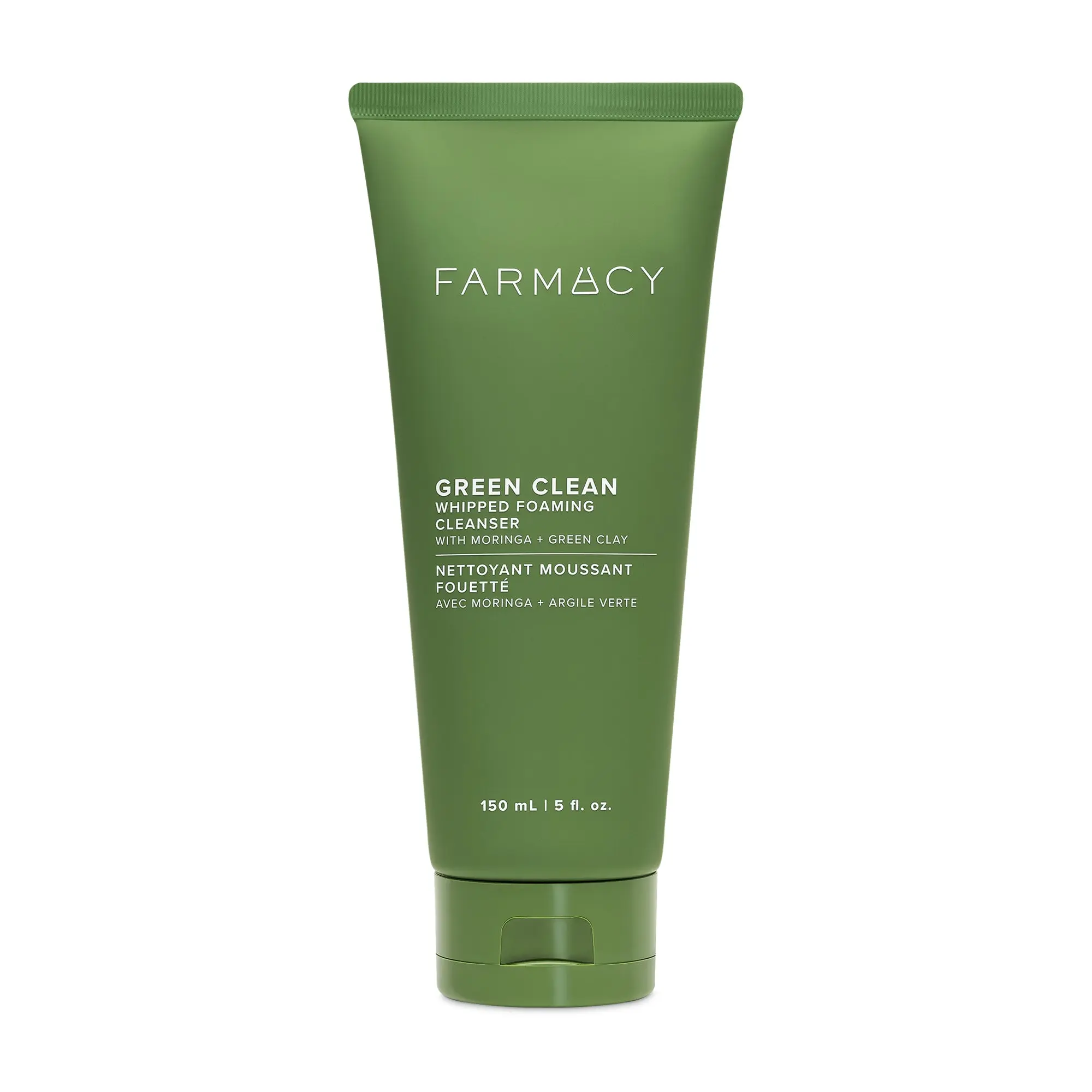 Farmacy Beauty Whipped Foaming Cleanser - pH-Balanced, Oil-Free Facial Wash with Green Clay, Glycerin & Pore Refine Papaya, Anti-Pollutant Purifying Detox for Oily & Combination Skin, Pore Unclogging, Skin Reset, Oily Skin, Skin Detox