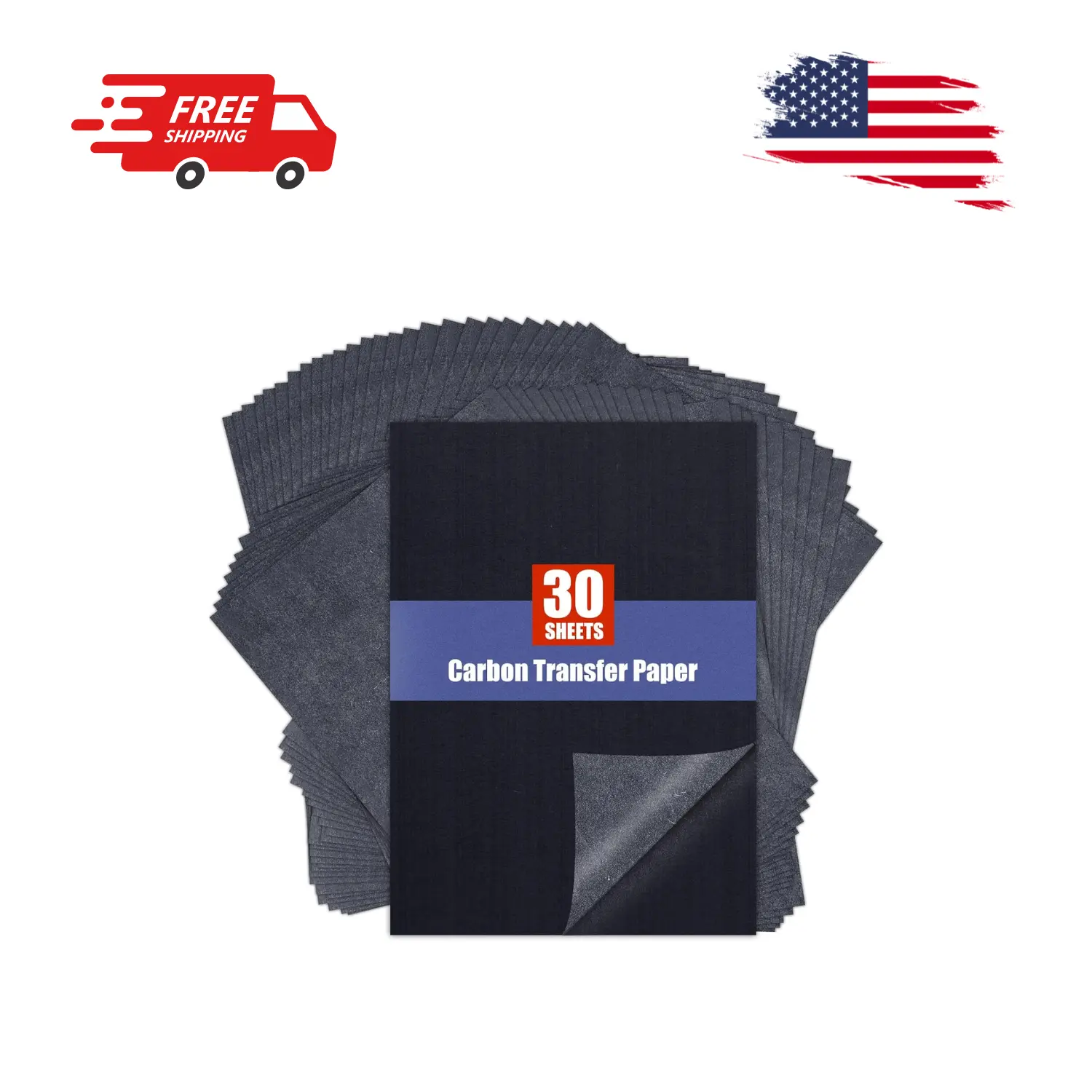 Carbon Paper for Tracing Transfer-Paper Pad, 30 Pcs, A4 8.3 X 11.8 Inch