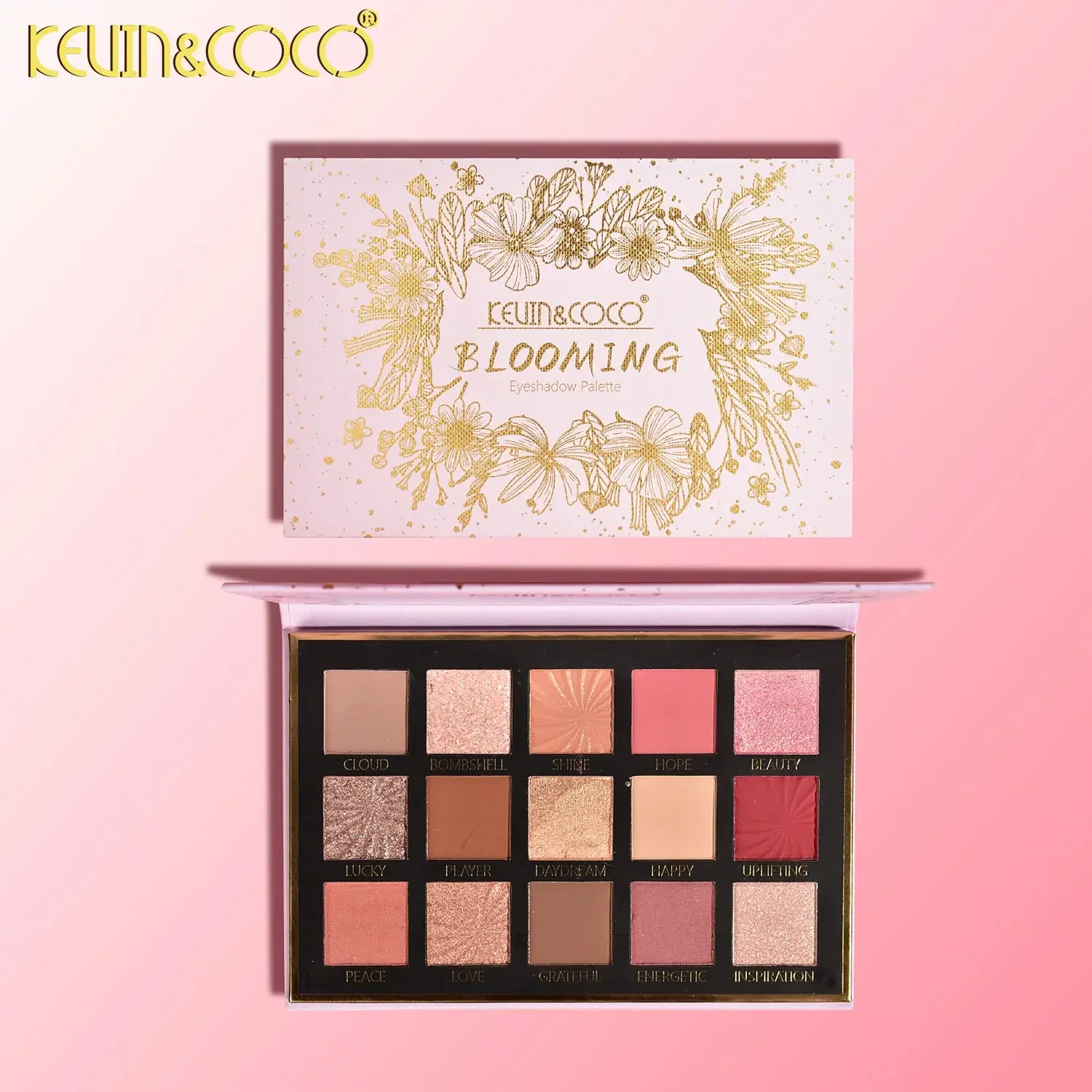 KEVIN & COCO - Blooming 15 Color Eyeshadow Palette