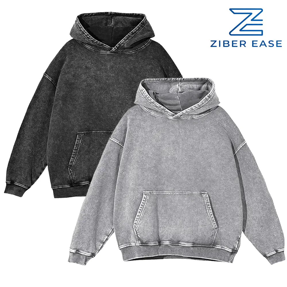 Acid Wash Hoodie Vintage Hoodie Unisex Heavy Weight Hoodie Distress Hoodies for Men Women Couples essential hoodie