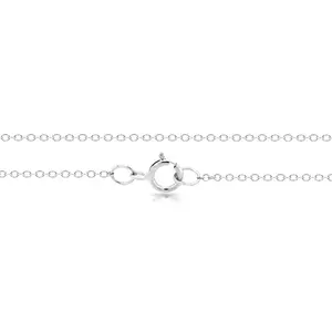 Sterling Silver 1mm 24" Cable Chain with Spring Ring Clasp - 1pc