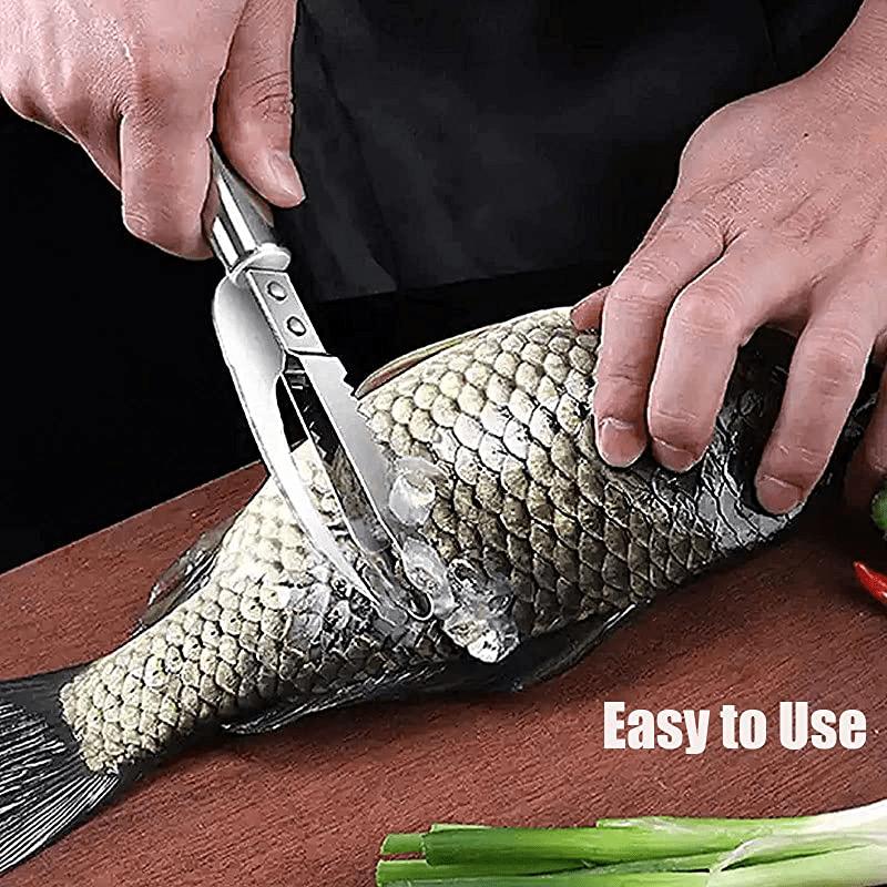 Multifunctional Stainless Steel Fish Knife – Effortless Scaling, Precise Cutting, Ideal for Culinary Experts and Home Cooks
