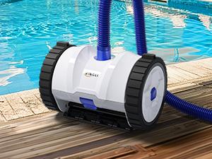 VINGLI Pool Cleaner Suction-Side Pool Vacuum Automatic Sweeper for Inground Swimming Pool,Climbs Walls -39.6ft Tangle Free Hose