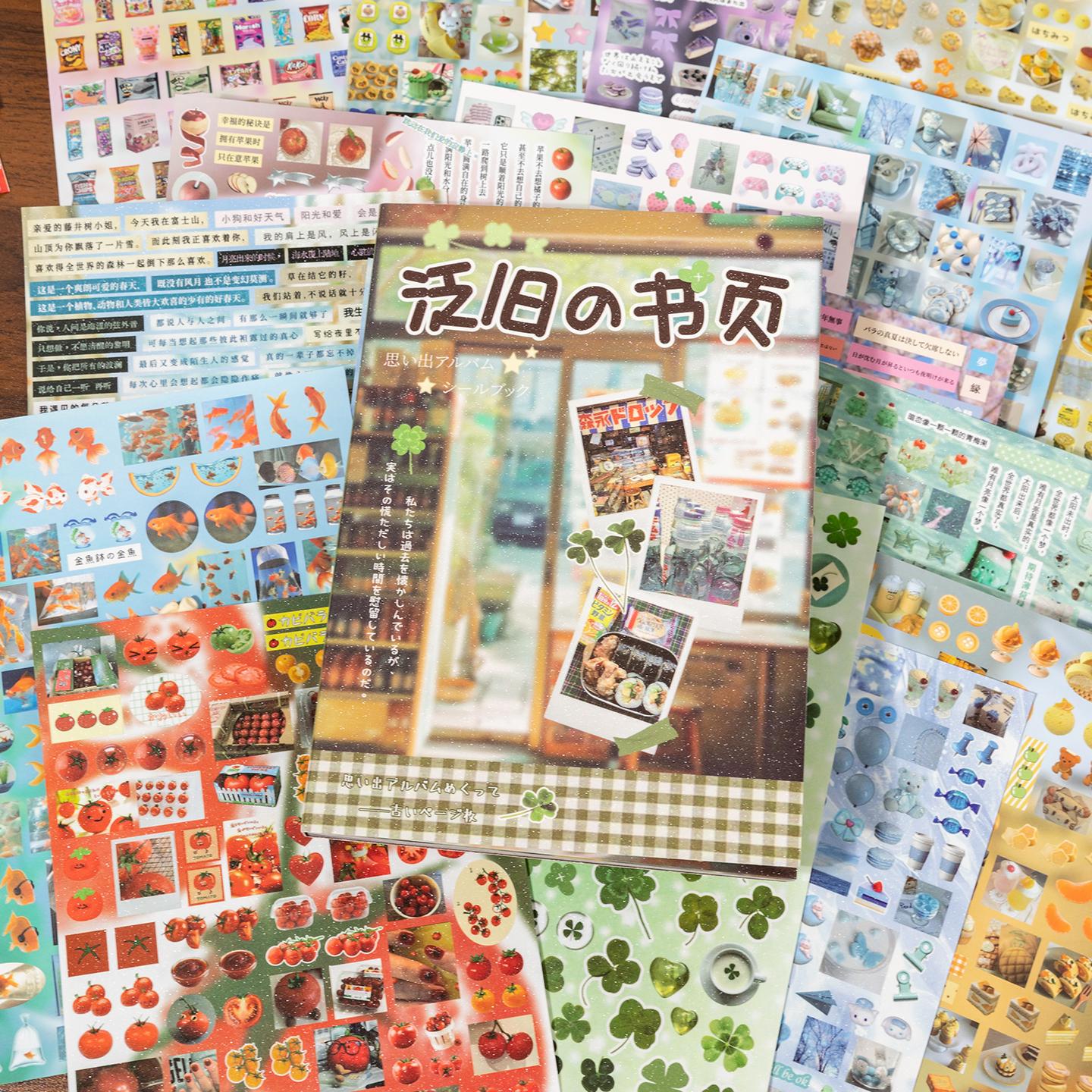 3500 pcs 29 Sheets A5 Large-sized Japanese-style Sticker Book with Multiple Series Various Colors New-style Stickers for Scrapbooking Supplies and Diary Stickers