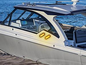 Nilight 6Inch Oval Tail Light 2PCS Amber 24LED Turn Signal Light Surface Mount Marker Light Sealed IP67 Waterproof Taillight for 12V Caravan Truck RV Camper Trailer Bus