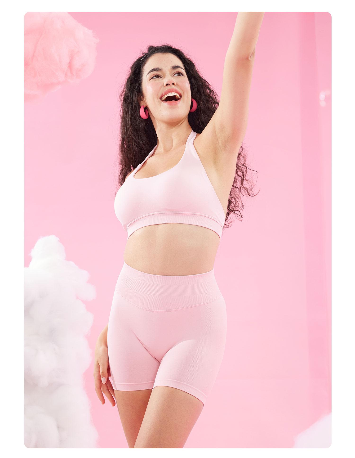 YEOREO SoftHue Seamless Workout Gym Shorts for Women Butt Lifting Hidden Scrunch  4.5" Impact Shorts Yoga Clothes