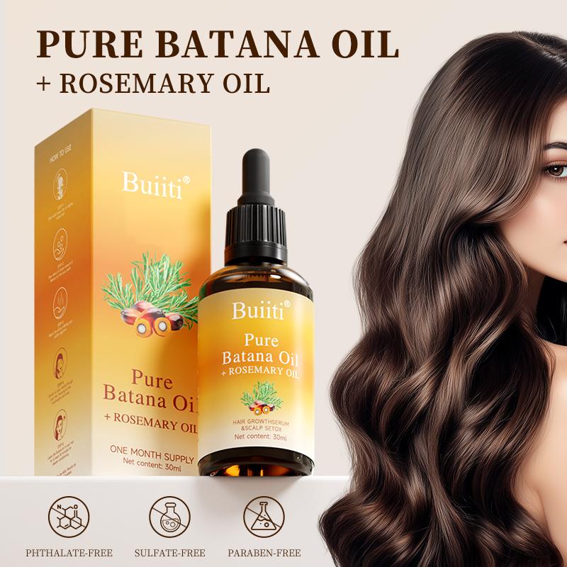 Buiiti Batana Oil with Rosemary - 30 mL Haircare for Nourishing Scalp & Detoxing for Strong, Healthy Hair Buiiti Batana Oil with Rosemary - 30 mL Haircare for Nourishing Scalp & Detoxing for Strong, Healthy Hair