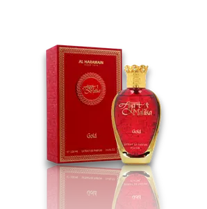 Al Haramain Ayaat Malika Gold Eau De Parfum - Fresh Unisex Fragrance with Pineapple & Red Berry Fruit Notes, 100 ML