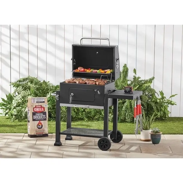 24-Inch Charcoal Grill BBQ Barbecue Smoker Heavy Duty