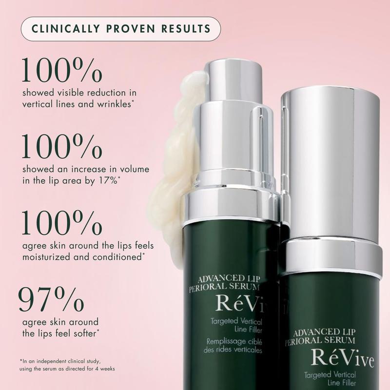 RéVive Advanced Perioral Lip Serum - Anti Aging Lip Treatment to Reduce Vertical Lip Lines & Wrinkles - Helps to Visibly Increase Lip Definition & Prevent Lipstick Bleeding (0.5 fl oz)