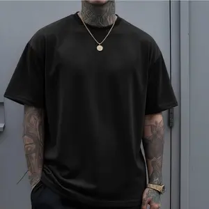 Men’s suede-like design symbolizing strength, confidence, and determination; a casual short-sleeve T-shirt that aligns with modern streetwear aesthetics, specifically designed for men.