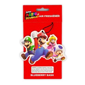 Super Mario Group Air Freshener | Licensed Nintendo  Accessory - Blueberry Scent