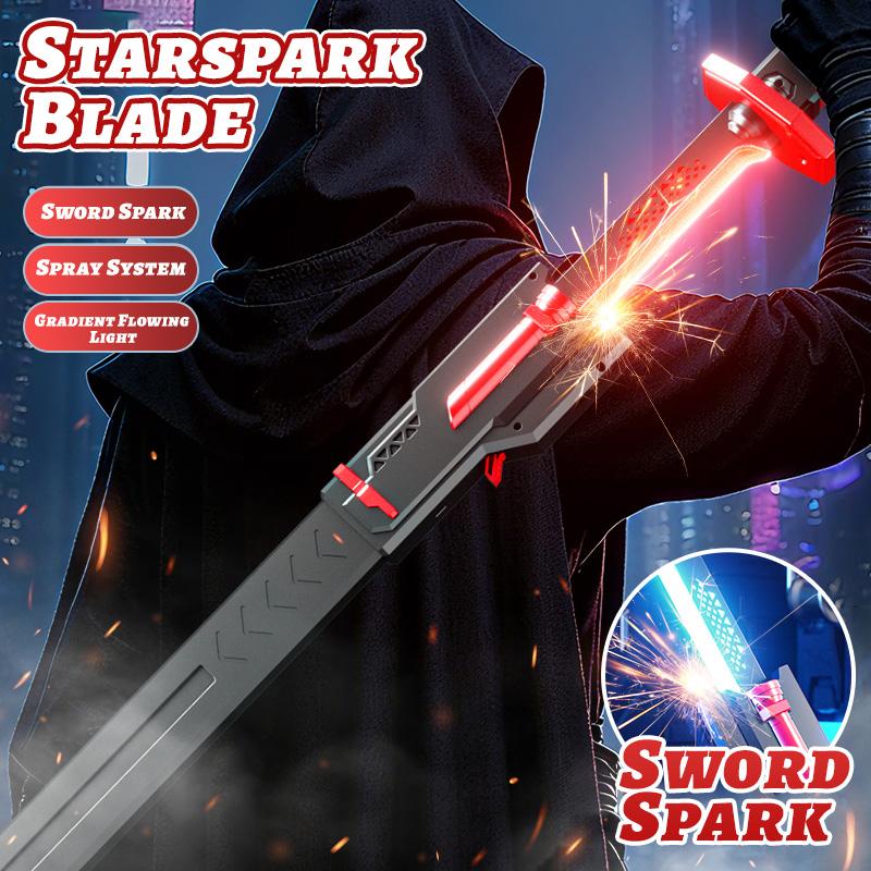 31.5" Cyberpunk Neon Sword with Dynamic LED Lights, Spark Effects & Motion-Activated Sound, USB-C Charging, Collectible Cosplay Toy for Anime Fans
