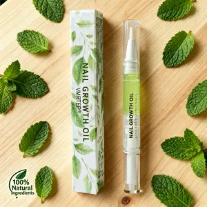 Nail Growth & Strengthening Gel Nail Polish – Aloe Vera Natural Extract, Moisturizing & Brightening Nail Treatment with Vitamins & Fatty Acids, Vegan Clean Formula, Nail Biting Treatment for Kids