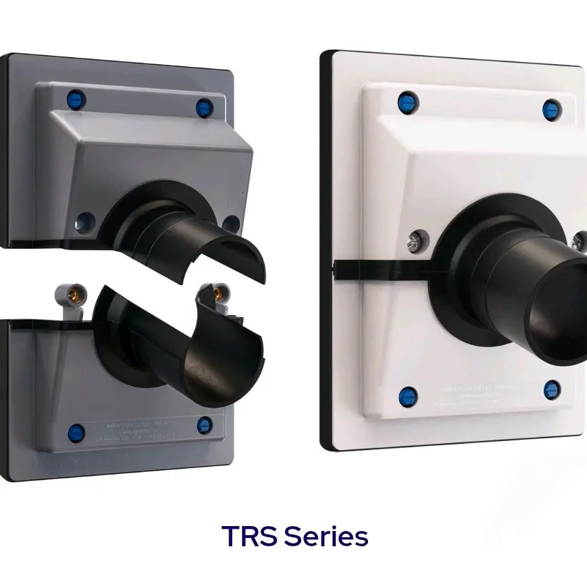 Airex Titan Retrofit TRS-575-G/W Wall Outlet with Gasket, 4 Carbon Steel Anchor Screws, Aesthetic Finish, Airtight Sealing, Anti-Vibration Features
