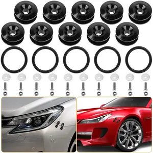 5 Set Car Quick Release Bumper Fasteners Front Rear Bumper Holders Trunk Fender Hatch Lids Kit
