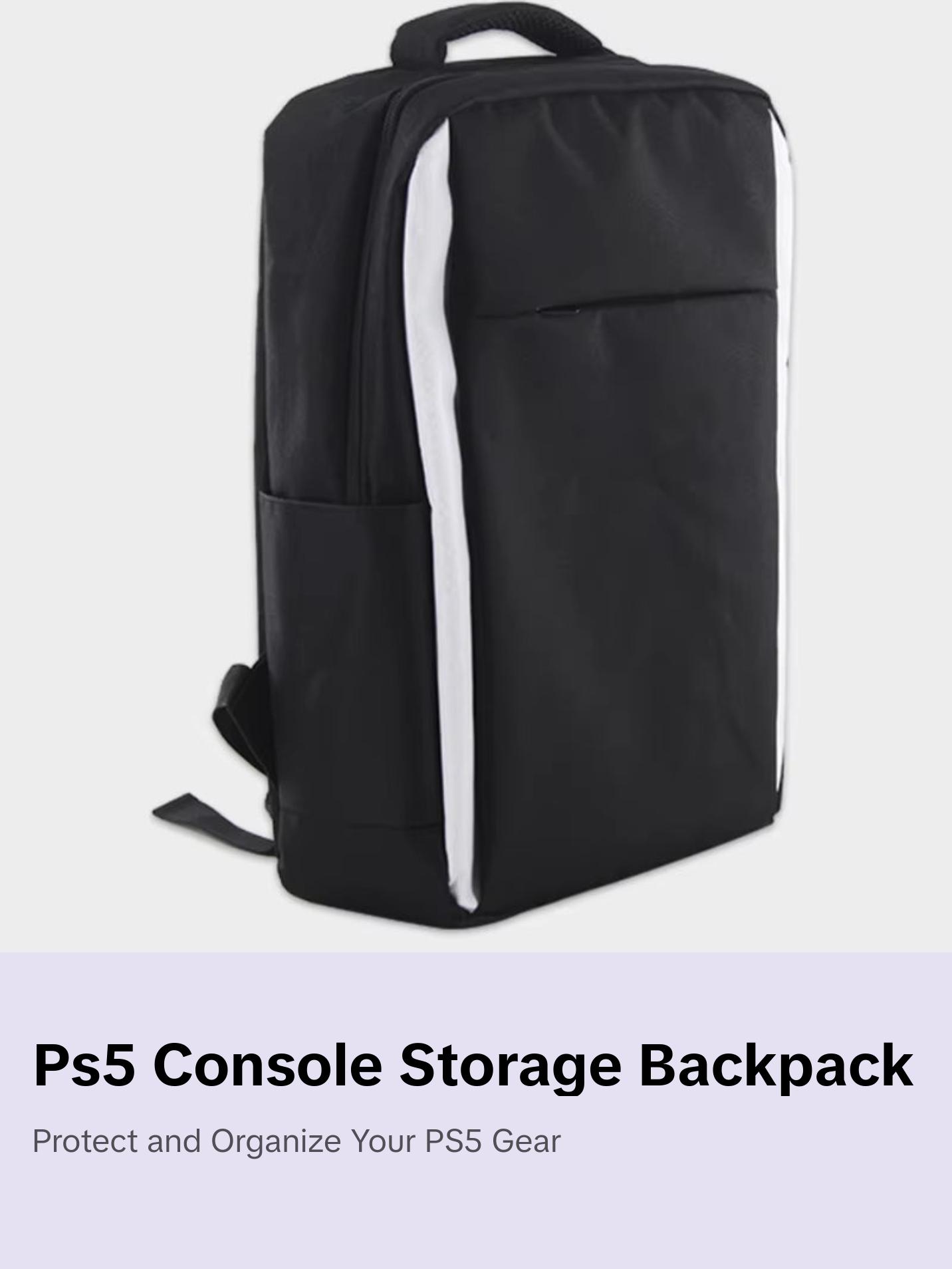 Suitable for PS5 Console Storage Bag, PS5 Game Accessories Storage Bag, PS5 Console Backpack, Portable Backpack for Going Out Suitable for PS5 Console Storage Bag, PS5 Game Accessories Storage Bag, PS5 Console Backpack, Portable Backpack for Going Out