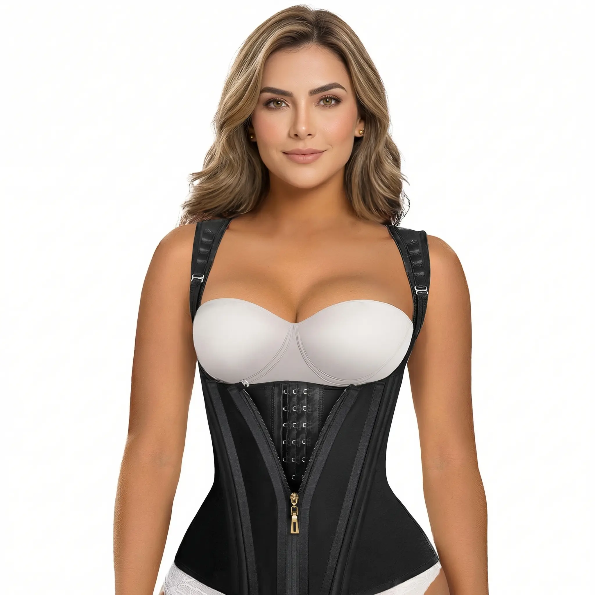 Plus Size Shapewear for Women XS to 3XL Adjustable Hook Eye Corset High Waisted Tummy Control Panty Snatched Curvy Aesthetic TikTok Viral Body Shaper Briefs Tops Fit Elastic