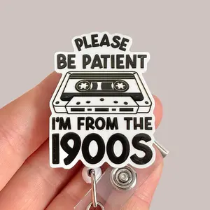 Glitter My Badge Funny millennial badge reel for nurse and hospital workers. Badge clip Badge pull - Retractable swivel clip with a 360 rotation. Great gift for coworker.