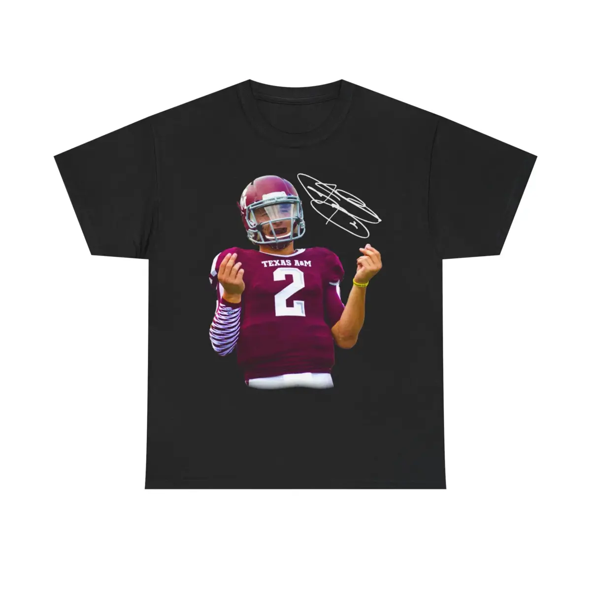 Essential Clean Fit Tee 2026 Oversized Graphic Tee Johnny Manziel Money Football Shirt Texas A&M Heisman Trophy Retro Graphic Tee Distressed Unisex Cotton Collector Apparel unisex fashion choice.Breathable Cotton Casual,Men's,Regul,belle,pri,jes,everyday,