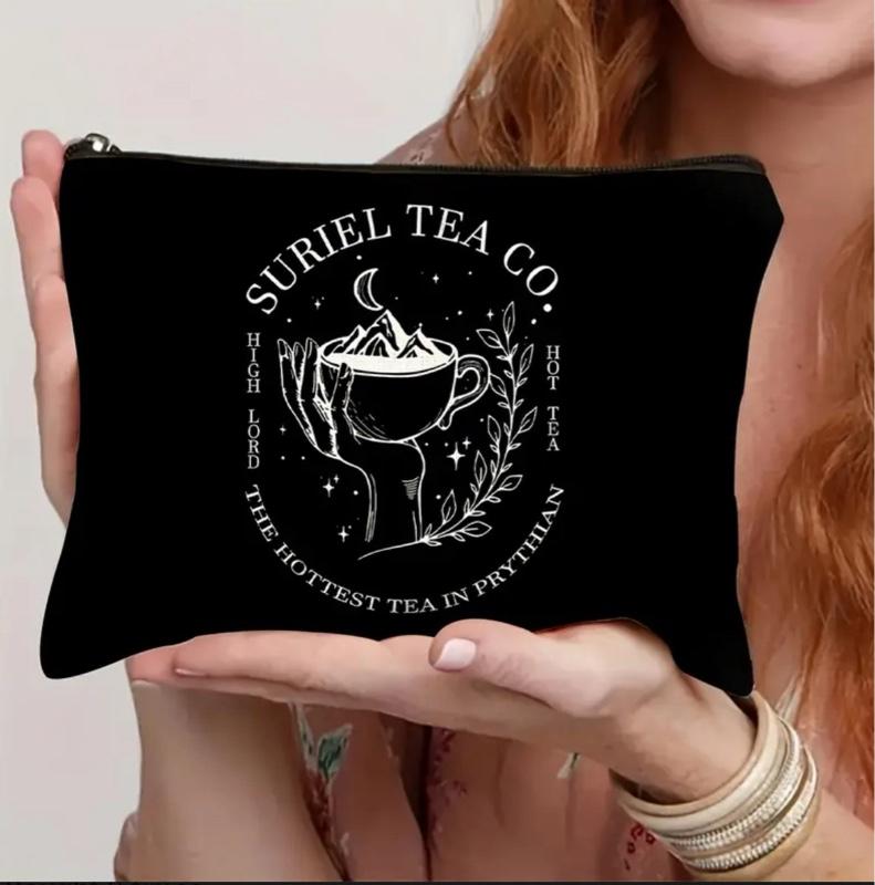 Suriel Tea Co Catch All Zippered E-Reader Makeup Bag