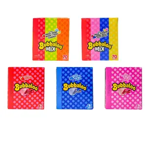 Bubbaloo Chewing Gum - 5 Flavors Chewy Soft Fruity Snack with Liquid-Filled Center for Gum Lovers