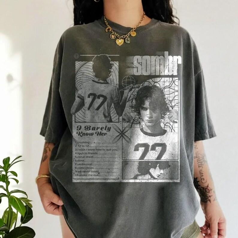 Comfort Colors Sombr Tour Music Vintage T-Shirt, Music Fan Sweatshirt, Sombr Tour Sweater