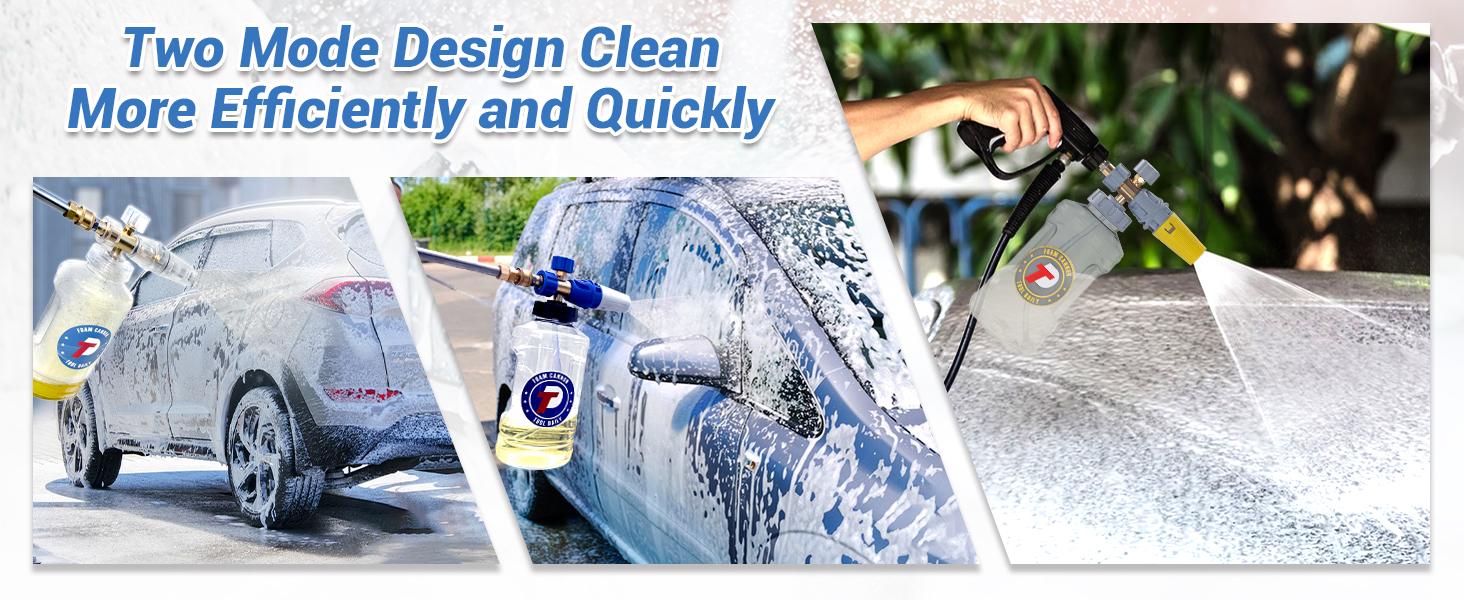 Tool Daily Pressure Washer Foam Cannon with Additional  1.1mm Orifice Nozzle, 1.5L Capacity, and M22/1/4 Inch Quick Connect for Car and SUV Washing, ChristmasGift