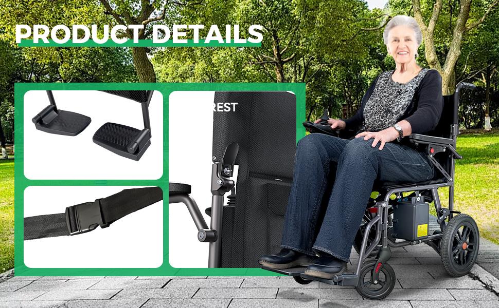 65pounds with batteries,foldable and portable electric wheelchair very suitable for adults, with a 15km range, comfortable pedals, a 360degree control panel,suitable for various travel scenarios,Left/Right Hand Switchable 65pounds with batteries,foldable and portable electric wheelchair very suitable for adults, with a 15km range, comfortable pedals, a 360degree control panel,suitable for various travel scenarios,Left/Right Hand Switchable