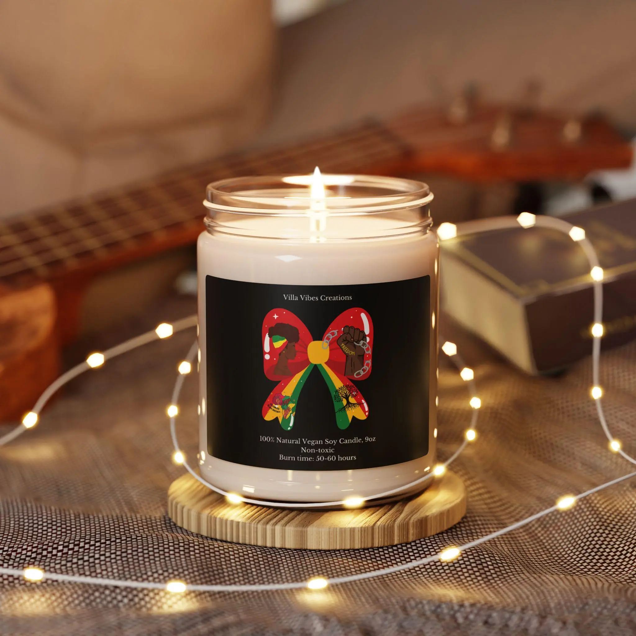 Black History Coquette Bow Candle, Coquette Bow, Black History Month, African American, Black Pride, Black Woman, Independence Day, Freedom