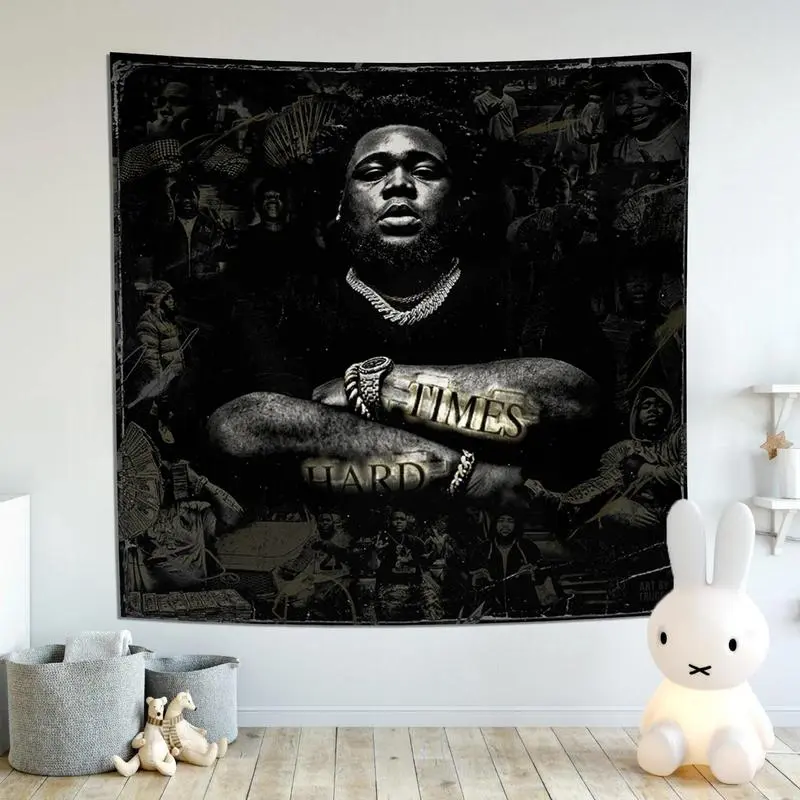 Rapper Rod Wave Tapestry Pop Singer Hip Hop Rapper Soulfly Ablum Music Poster Room Decoration Aesthetic Banner Flag Tapestry