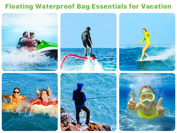 MYBAT PRO IPX8 Waterproof Transparent Protective Cellphone Pouch (Regular Size), Durable Smartphone Dry Bag with Detachable Lanyard, Universal Floating Waterproof Phone Case for Universal Phones - Black/Green