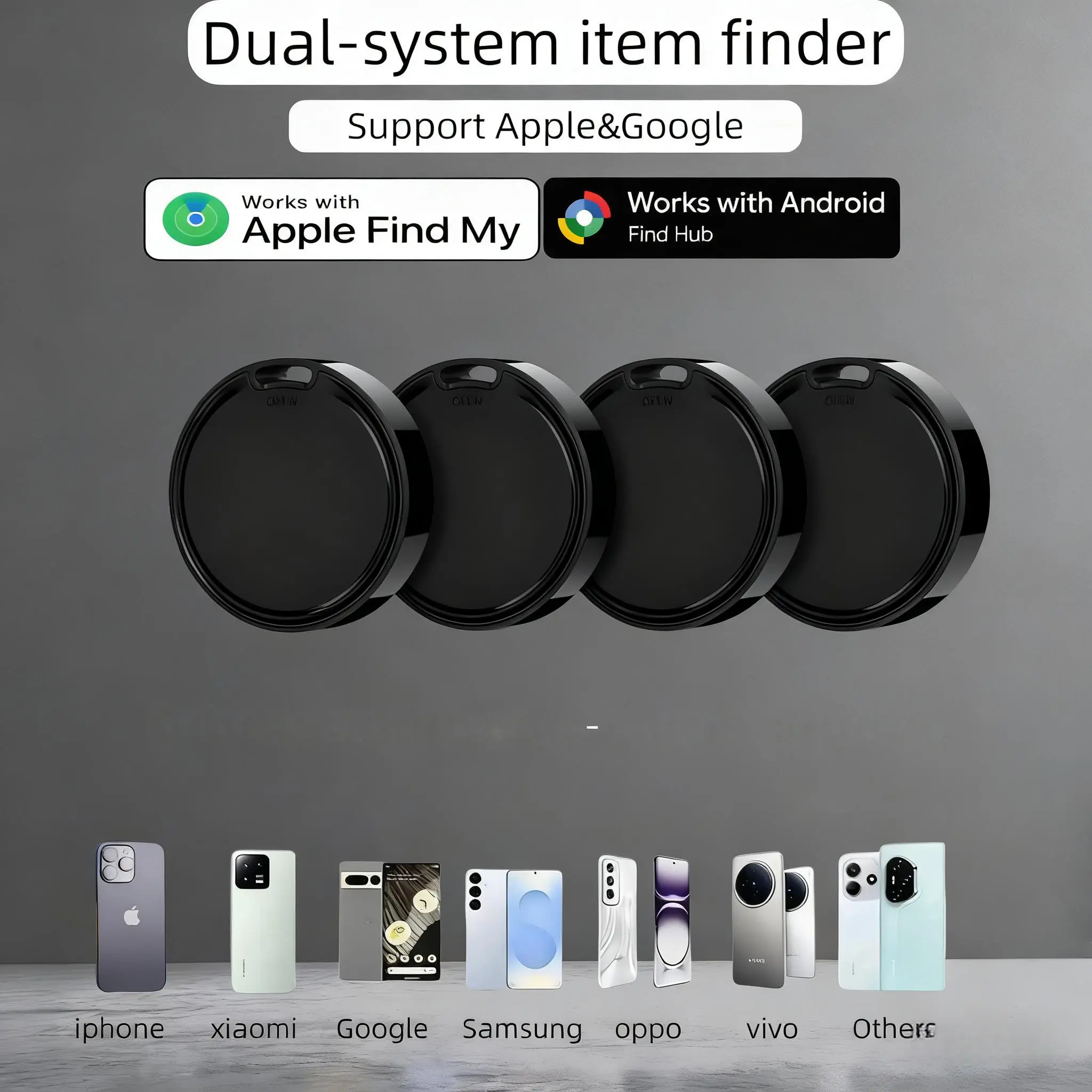 Buy 1 Get 1 Free Replaceable Dual-System Anti-Lost Wireless Smart GPS Tracker Device - Bluetooth, Privacy-Safe, No Monthly Fees, iOS/Android Compatible, Global Anti-Theft Tracking (Phones & Electronics Accessory)