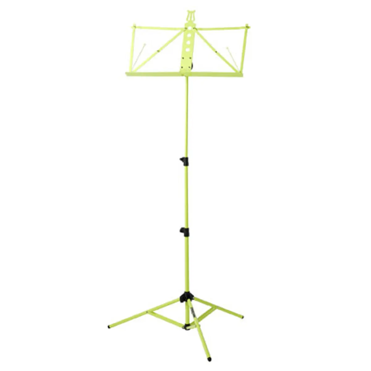 Strukture Deluxe Aluminum Music Stand with Adjustable Tray, Lime Green