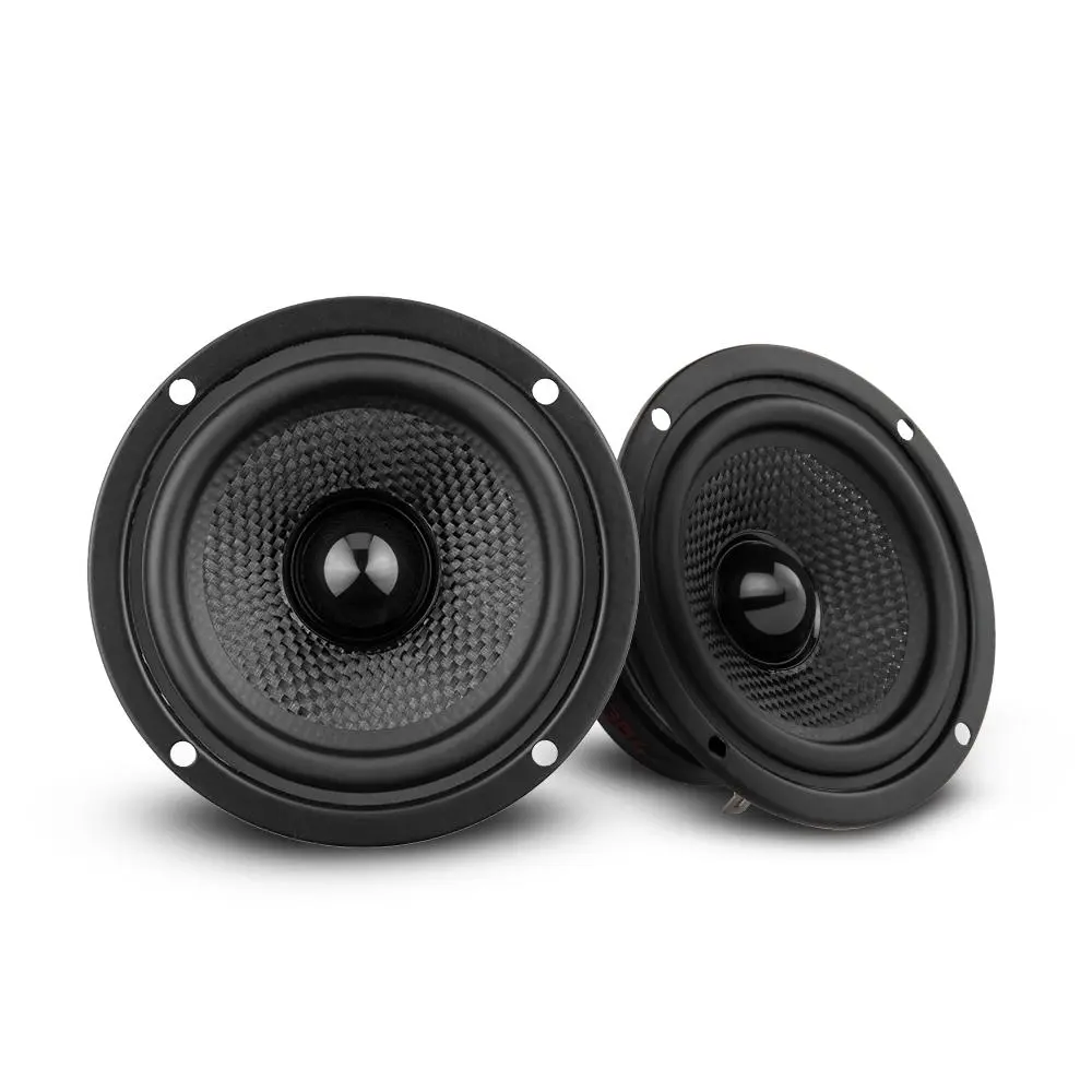 DS18 DS-ZXI-354 ELITE 3.5-Inch Full-Range Kevlar Cone Car Loudspeakers - 100W 4-Ohm High Sensitivity Midrange Audio Equipment for Car Mod, Sound Upgrade Installation