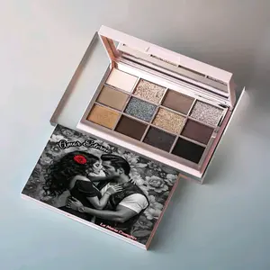 Amor Eterno Eyeshadow Palette - 9 Shades with Glitter & Matte Finishes for Versatile Makeup Looks
