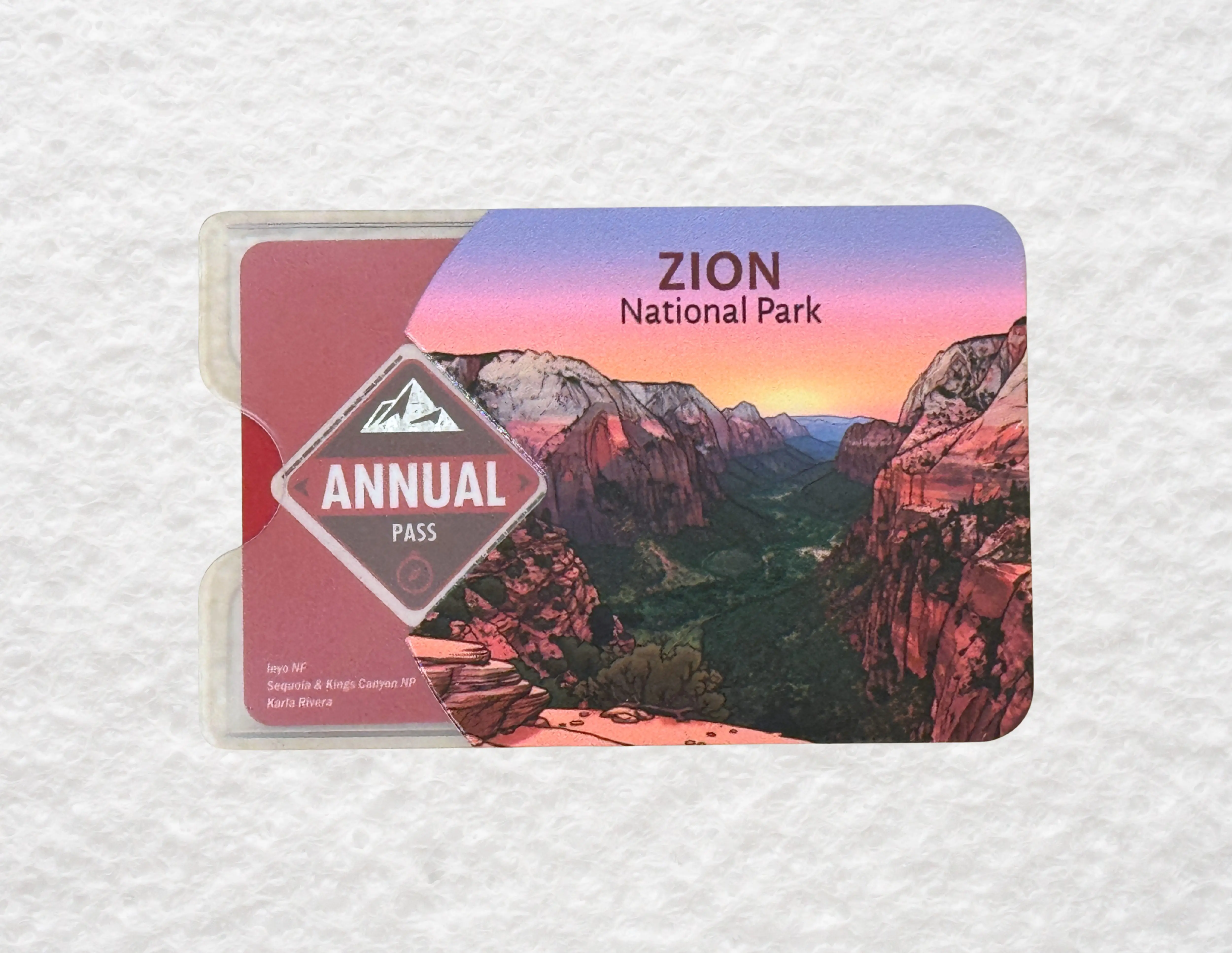 National Park Pass Sleeve - Zion