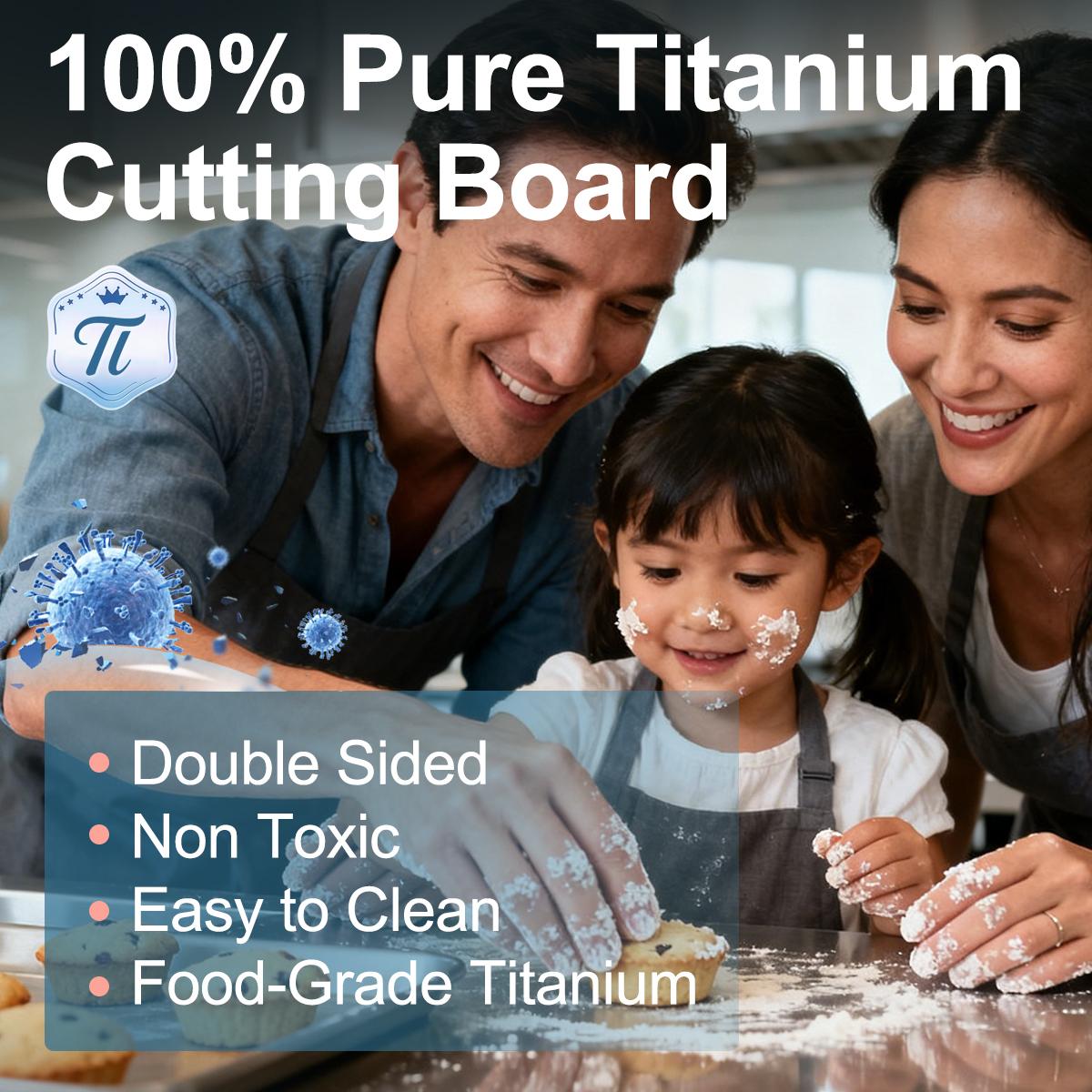 Titanium Cutting Board for Kitchen, 1 Count Durable Easy To Clean Titanium Chopping Board, Home Kitchen Cooking Accessories stainless premium knife Space-Saving Cutting Board Set Portable alloy plastic cutting board kit c ken cleaning cheese knife