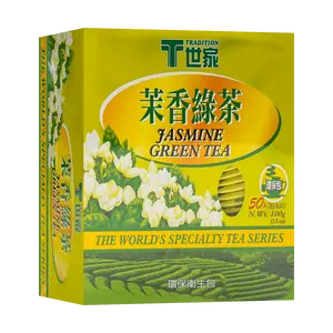 TRADITION Jasmine Green Tea Bags - 100g Loose Leaf Brew for Authentic Taiwanese Flavor