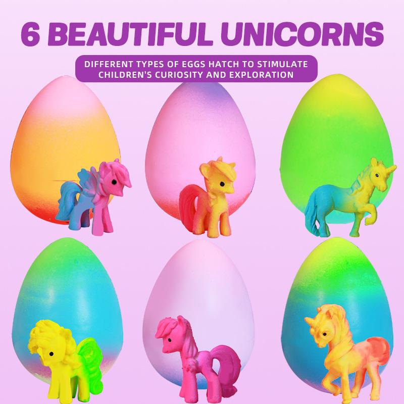 Rainbow Unicorn Hatchable Egg – Creative Educational Toy for Kids, Water Expanding Magic Experience