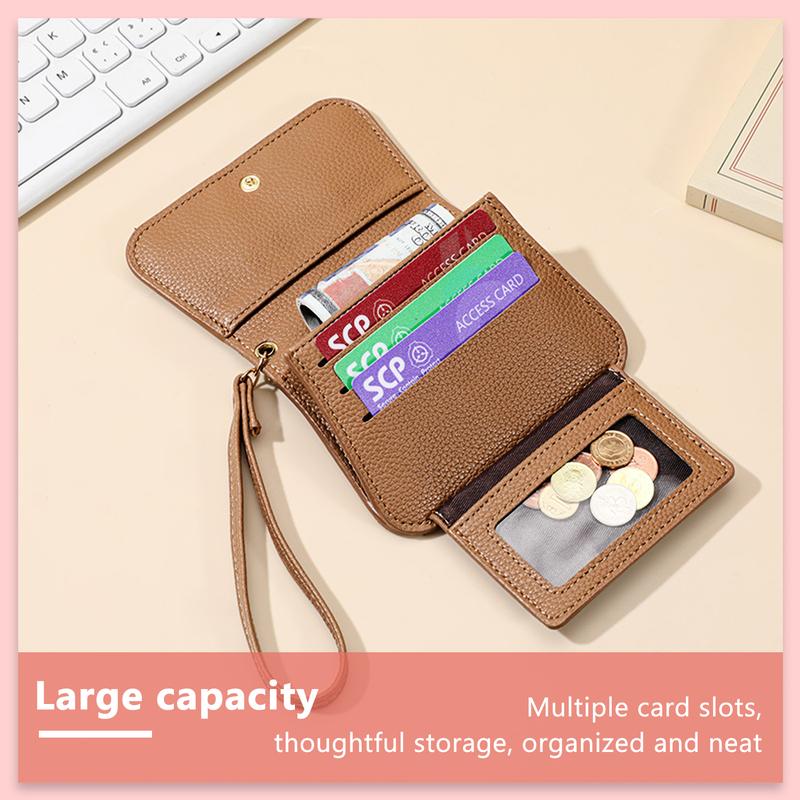 Women's Cute Bow Decor Wallet Fashionable PU Leather with ID Window Multi Card Slots Casual Trendy Versatile High-quality Daily Wallet Christmas Gifts For GF