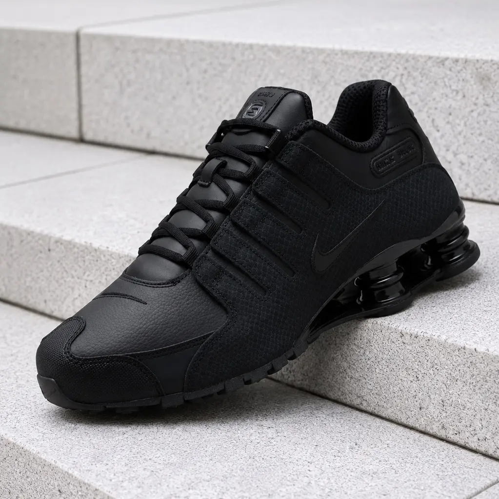 Nike Shox NZ Triple Black 378341-001 Men's Fashion Sneaker New